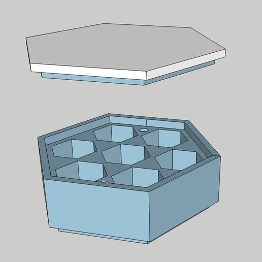 Download STL file Infinitely Stackable Dice Box • 3D printable model